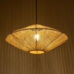 GLOBOSTAR® OVNI 205-0029 Boho Κρεμαστό Φωτιστικό Οροφής με Ντουί 1 x E27 AC 220-240V IP20 - Μπεζ - M60 x Π60 x Υ29cm - Image 3