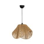 GLOBOSTAR® ECLAIR 205-0030 Boho Κρεμαστό Φωτιστικό Οροφής με Ντουί 1 x E27 AC 220-240V IP20 - Μπεζ - M41 x Π27 x Υ29cm - Image 4