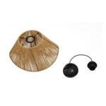 GLOBOSTAR® ELDA 205-0032 Boho Κρεμαστό Φωτιστικό Οροφής με Ντουί 1 x E27 AC 220-240V IP20 - Μπεζ - M32 x Π21 x Υ24cm - Image 11