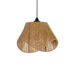 GLOBOSTAR® ELDA 205-0032 Boho Κρεμαστό Φωτιστικό Οροφής με Ντουί 1 x E27 AC 220-240V IP20 - Μπεζ - M32 x Π21 x Υ24cm - Image 5