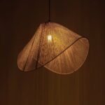 GLOBOSTAR® ELDA 205-0033 Boho Κρεμαστό Φωτιστικό Οροφής με Ντουί 1 x E27 AC 220-240V IP20 - Μπεζ - M68 x Π34 x Υ39cm - Image 3