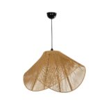 GLOBOSTAR® ELDA 205-0033 Boho Κρεμαστό Φωτιστικό Οροφής με Ντουί 1 x E27 AC 220-240V IP20 - Μπεζ - M68 x Π34 x Υ39cm - Image 4