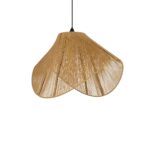 GLOBOSTAR® ELDA 205-0033 Boho Κρεμαστό Φωτιστικό Οροφής με Ντουί 1 x E27 AC 220-240V IP20 - Μπεζ - M68 x Π34 x Υ39cm - Image 5