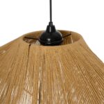 GLOBOSTAR® ELDA 205-0033 Boho Κρεμαστό Φωτιστικό Οροφής με Ντουί 1 x E27 AC 220-240V IP20 - Μπεζ - M68 x Π34 x Υ39cm - Image 9