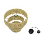 GLOBOSTAR® COROIN 205-0034 Boho Κρεμαστό Φωτιστικό Οροφής με Ντουί 1 x E27 AC 220-240V IP20 - Μπεζ - M40 x Π40 x Υ35cm - Image 12