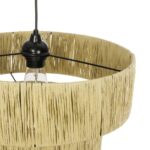 GLOBOSTAR® COROIN 205-0034 Boho Κρεμαστό Φωτιστικό Οροφής με Ντουί 1 x E27 AC 220-240V IP20 - Μπεζ - M40 x Π40 x Υ35cm - Image 10