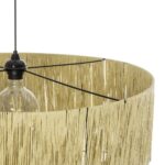 GLOBOSTAR® COROIN 205-0035 Boho Κρεμαστό Φωτιστικό Οροφής με Ντουί 1 x E27 AC 220-240V IP20 - Μπεζ - M70 x Π70 x Υ64cm - Image 10