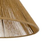 GLOBOSTAR® HATA  205-0036 Boho Κρεμαστό Φωτιστικό Οροφής με Ντουί 1 x E27 AC 220-240V IP20 - Μπεζ - M35 x Π35 x Υ21cm - Image 8