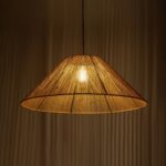 GLOBOSTAR® HATA 205-0037 Boho Κρεμαστό Φωτιστικό Οροφής με Ντουί 1 x E27 AC 220-240V IP20 - Μπεζ - M60 x Π60 x Υ27cm - Image 3