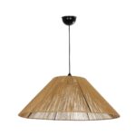 GLOBOSTAR® HATA 205-0037 Boho Κρεμαστό Φωτιστικό Οροφής με Ντουί 1 x E27 AC 220-240V IP20 - Μπεζ - M60 x Π60 x Υ27cm - Image 4