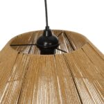 GLOBOSTAR® HATA 205-0037 Boho Κρεμαστό Φωτιστικό Οροφής με Ντουί 1 x E27 AC 220-240V IP20 - Μπεζ - M60 x Π60 x Υ27cm - Image 9