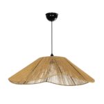 GLOBOSTAR® COURBE 205-0039 Boho Κρεμαστό Φωτιστικό Οροφής με Ντουί 1 x E27 AC 220-240V IP20 - Μπεζ - M62 x Π62 x Υ22cm - Image 4