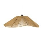 GLOBOSTAR® COURBE 205-0039 Boho Κρεμαστό Φωτιστικό Οροφής με Ντουί 1 x E27 AC 220-240V IP20 - Μπεζ - M62 x Π62 x Υ22cm - Image 5