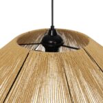 GLOBOSTAR® COURBE 205-0039 Boho Κρεμαστό Φωτιστικό Οροφής με Ντουί 1 x E27 AC 220-240V IP20 - Μπεζ - M62 x Π62 x Υ22cm - Image 9