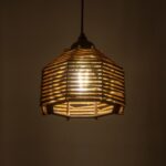 GLOBOSTAR® JUTTO 205-0040 Boho Κρεμαστό Φωτιστικό Οροφής με Ντουί 1 x E27 AC 220-240V IP20 - Μπεζ - M20 x Π20 x Υ18cm - Image 3