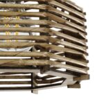 GLOBOSTAR® JUTTO 205-0040 Boho Κρεμαστό Φωτιστικό Οροφής με Ντουί 1 x E27 AC 220-240V IP20 - Μπεζ - M20 x Π20 x Υ18cm - Image 8