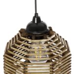 GLOBOSTAR® JUTTO 205-0040 Boho Κρεμαστό Φωτιστικό Οροφής με Ντουί 1 x E27 AC 220-240V IP20 - Μπεζ - M20 x Π20 x Υ18cm - Image 9