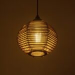 GLOBOSTAR® JUTTI 205-0041 Boho Κρεμαστό Φωτιστικό Οροφής με Ντουί 1 x E27 AC 220-240V IP20 - Μπεζ - M20 x Π20 x Υ18cm - Image 3