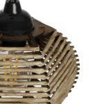 GLOBOSTAR® JUTTI 205-0041 Boho Κρεμαστό Φωτιστικό Οροφής με Ντουί 1 x E27 AC 220-240V IP20 - Μπεζ - M20 x Π20 x Υ18cm - Image 9