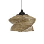 GLOBOSTAR® HUSLE 205-0043 Boho Κρεμαστό Φωτιστικό Οροφής με Ντουί 1 x E27 AC 220-240V IP20 - Μπεζ - M28 x Π28 x Υ19cm - Image 5