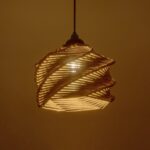 GLOBOSTAR® HUSLE 205-0044 Boho Κρεμαστό Φωτιστικό Οροφής με Ντουί 1 x E27 AC 220-240V IP20 - Μπεζ - M24 x Π24 x Υ21cm - Image 3