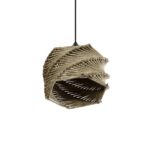 GLOBOSTAR® HUSLE 205-0044 Boho Κρεμαστό Φωτιστικό Οροφής με Ντουί 1 x E27 AC 220-240V IP20 - Μπεζ - M24 x Π24 x Υ21cm - Image 6