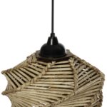 GLOBOSTAR® HUSLE 205-0044 Boho Κρεμαστό Φωτιστικό Οροφής με Ντουί 1 x E27 AC 220-240V IP20 - Μπεζ - M24 x Π24 x Υ21cm - Image 9