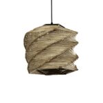 GLOBOSTAR® HUSLE 205-0045 Boho Κρεμαστό Φωτιστικό Οροφής με Ντουί 1 x E27 AC 220-240V IP20 - Μπεζ - M31 x Π31 x Υ28cm