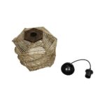 GLOBOSTAR® HUSLE 205-0045 Boho Κρεμαστό Φωτιστικό Οροφής με Ντουί 1 x E27 AC 220-240V IP20 - Μπεζ - M31 x Π31 x Υ28cm - Image 11