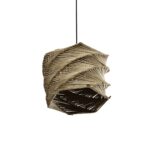 GLOBOSTAR® HUSLE 205-0045 Boho Κρεμαστό Φωτιστικό Οροφής με Ντουί 1 x E27 AC 220-240V IP20 - Μπεζ - M31 x Π31 x Υ28cm - Image 6