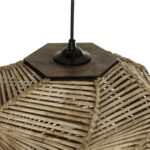 GLOBOSTAR® HUSLE 205-0045 Boho Κρεμαστό Φωτιστικό Οροφής με Ντουί 1 x E27 AC 220-240V IP20 - Μπεζ - M31 x Π31 x Υ28cm - Image 9