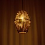 GLOBOSTAR® CASTILLO 205-0046 Boho Κρεμαστό Φωτιστικό Οροφής με Ντουί 1 x E27 AC 220-240V IP20 - Μπεζ - M26 x Π26 x Υ36cm - Image 3