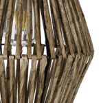 GLOBOSTAR® CASTILLO 205-0046 Boho Κρεμαστό Φωτιστικό Οροφής με Ντουί 1 x E27 AC 220-240V IP20 - Μπεζ - M26 x Π26 x Υ36cm - Image 9