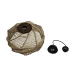 GLOBOSTAR® OLET 205-0049 Boho Κρεμαστό Φωτιστικό Οροφής με Ντουί 1 x E27 AC 220-240V IP20 - Μπεζ - M38 x Π38 x Υ23cm - Image 12