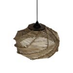 GLOBOSTAR® OLET 205-0049 Boho Κρεμαστό Φωτιστικό Οροφής με Ντουί 1 x E27 AC 220-240V IP20 - Μπεζ - M38 x Π38 x Υ23cm - Image 7