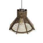 GLOBOSTAR® MEGALISTO 205-0051 Boho Κρεμαστό Φωτιστικό Οροφής με Ντουί 1 x E27 AC 220-240V IP20 - Καφέ- M40 x Π40 x Υ26cm - Image 7