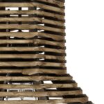 GLOBOSTAR® MEGALISTO 205-0051 Boho Κρεμαστό Φωτιστικό Οροφής με Ντουί 1 x E27 AC 220-240V IP20 - Καφέ- M40 x Π40 x Υ26cm - Image 9