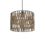 GLOBOSTAR® MARS 205-0054 Boho Κρεμαστό Φωτιστικό Οροφής με Ντουί 1 x E27 AC 220-240V IP20 - Μπεζ - M30 x Π30 x Υ24cm