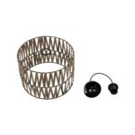 GLOBOSTAR® MARS 205-0054 Boho Κρεμαστό Φωτιστικό Οροφής με Ντουί 1 x E27 AC 220-240V IP20 - Μπεζ - M30 x Π30 x Υ24cm - Image 11