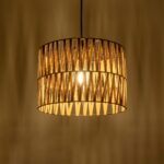 GLOBOSTAR® MARS 205-0054 Boho Κρεμαστό Φωτιστικό Οροφής με Ντουί 1 x E27 AC 220-240V IP20 - Μπεζ - M30 x Π30 x Υ24cm - Image 3