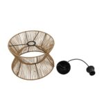 GLOBOSTAR® UPCONE 205-0055 Boho Κρεμαστό Φωτιστικό Οροφής με Ντουί 1 x E27 AC 220-240V IP20 - Μπεζ - M30 x Π30 x Υ21cm - Image 12