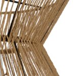 GLOBOSTAR® UPCONE 205-0055 Boho Κρεμαστό Φωτιστικό Οροφής με Ντουί 1 x E27 AC 220-240V IP20 - Μπεζ - M30 x Π30 x Υ21cm - Image 9