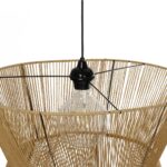 GLOBOSTAR® UPCONE 205-0056 Boho Κρεμαστό Φωτιστικό Οροφής με Ντουί 1 x E27 AC 220-240V IP20 - Μπεζ - M50 x Π50 x Υ43cm - Image 10