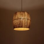 GLOBOSTAR® CONE 205-0057 Boho Κρεμαστό Φωτιστικό Οροφής με Ντουί 1 x E27 AC 220-240V IP20 - Μπεζ - M38 x Π38 x Υ34cm - Image 3