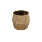 GLOBOSTAR® CONE 205-0057 Boho Κρεμαστό Φωτιστικό Οροφής με Ντουί 1 x E27 AC 220-240V IP20 - Μπεζ - M38 x Π38 x Υ34cm - Image 7