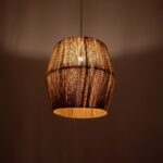 GLOBOSTAR® CONE 205-0058 Boho Κρεμαστό Φωτιστικό Οροφής με Ντουί 1 x E27 AC 220-240V IP20 - Μπεζ - M55 x Π55 x Υ50cm - Image 3