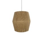 GLOBOSTAR® CONE 205-0058 Boho Κρεμαστό Φωτιστικό Οροφής με Ντουί 1 x E27 AC 220-240V IP20 - Μπεζ - M55 x Π55 x Υ50cm - Image 5