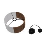 GLOBOSTAR® TAG 205-0059 Boho Κρεμαστό Φωτιστικό Οροφής με Ντουί 1 x E27 AC 220-240V IP20 - Λευκό & Καφέ - M30 x Π30 x Υ18cm - Image 12
