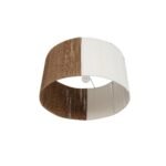 GLOBOSTAR® TAG 205-0060 Boho Κρεμαστό Φωτιστικό Οροφής με Ντουί 1 x E27 AC 220-240V IP20 - Μπεζ & Καφέ - M60 x Π60 x 35cm - Image 5