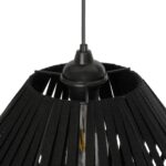 GLOBOSTAR® NUI 205-0061 Boho Κρεμαστό Φωτιστικό Οροφής με Ντουί 1 x E27 AC 220-240V IP20 - Μαύρο - M36 x Π36 x Υ27cm - Image 10